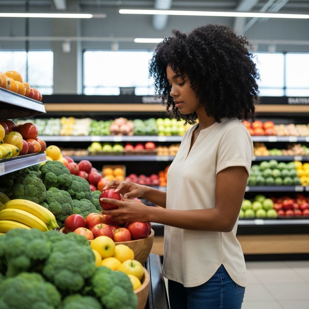 Grocery shopping moment