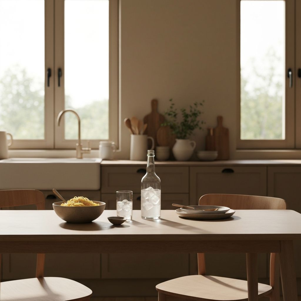 Everyday dining table setting