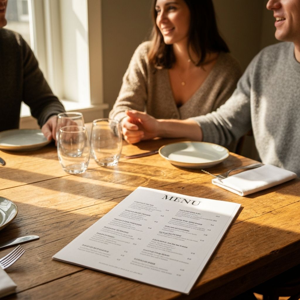 Restaurant dining scenario